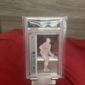 2021-22 Upper Deck Young Guns #469 Moritz Seider RC Red Wings Clear Cut Psa 9 back